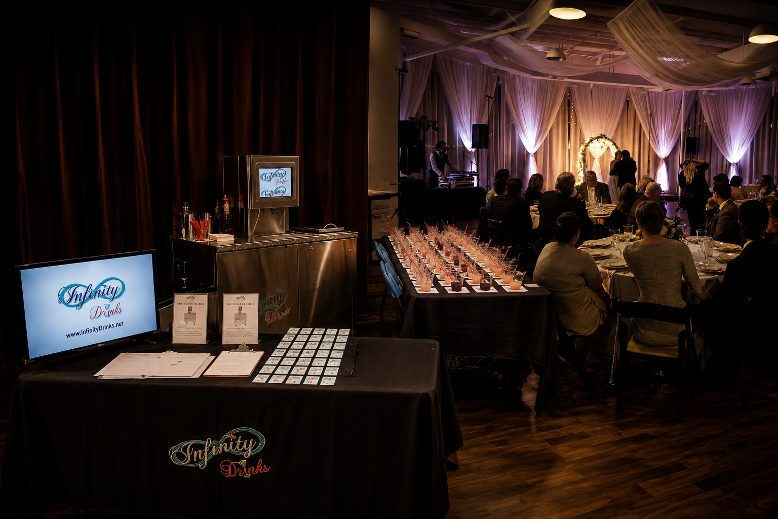 The Infinity Drinks touchscreen bar experience